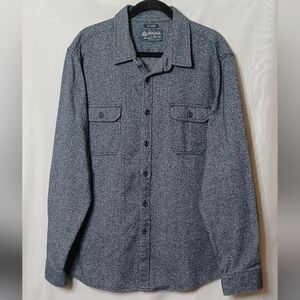 AMERICAN RAG CIE Men's  Blue Tweed Button Down Shirt.  XXL